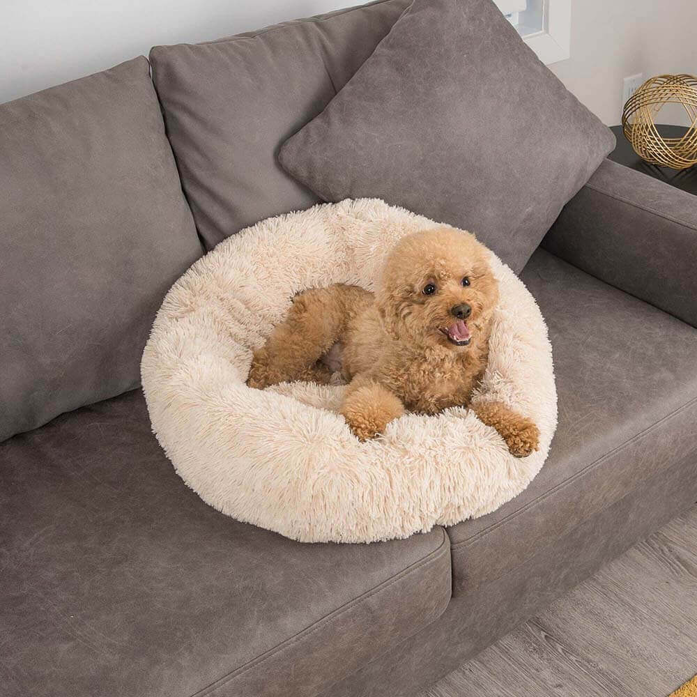 PETLOOM Fuzzy Round Fluffy Dog Bed™