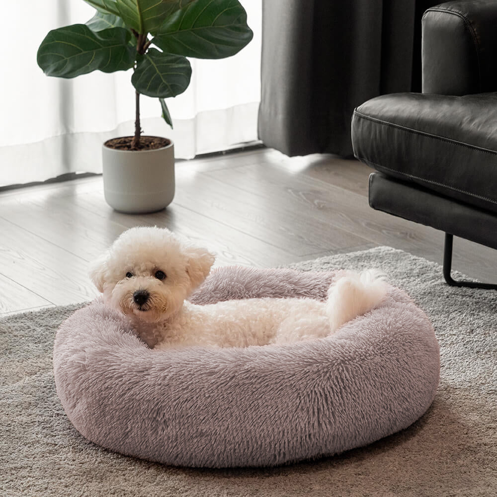 PETLOOM Fuzzy Round Fluffy Dog Bed™