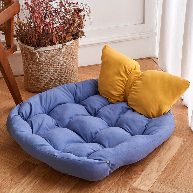 Petloom 2-in-1 plush mini sofa bed for small dogs and cats
