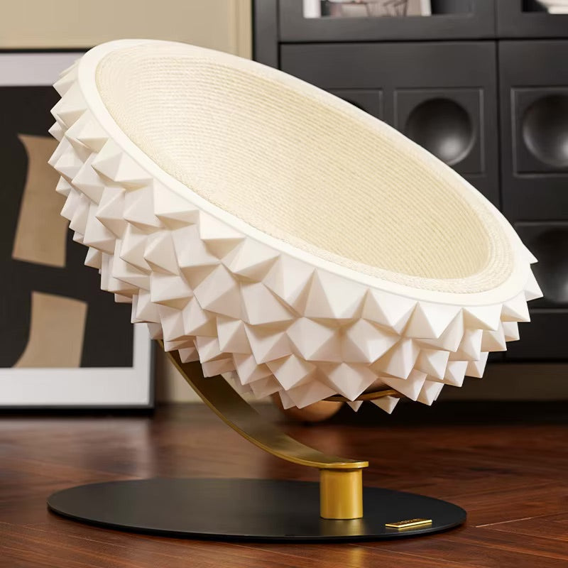 Petloom Sculpted Lounge Cat Bed modern elevated cat nest bed
