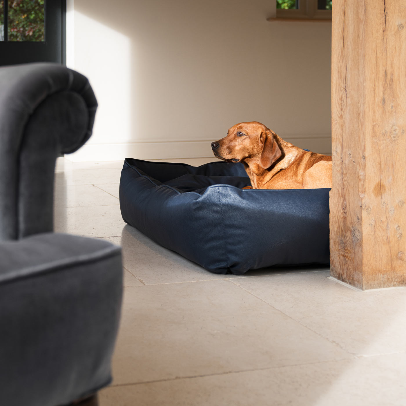 PETLOOM Rhino Tough Faux Leather Box Bed™