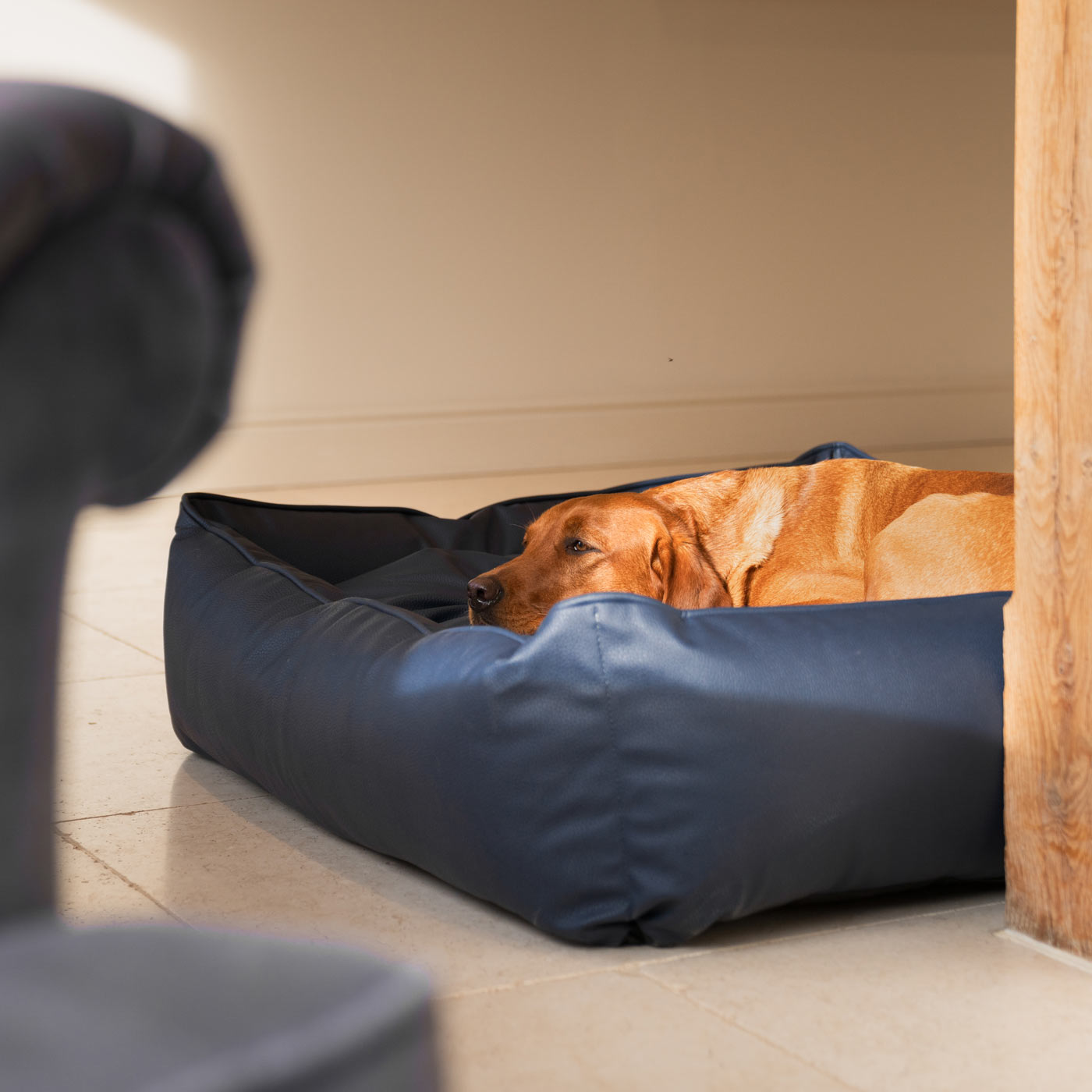 PETLOOM Rhino Tough Faux Leather Box Bed™