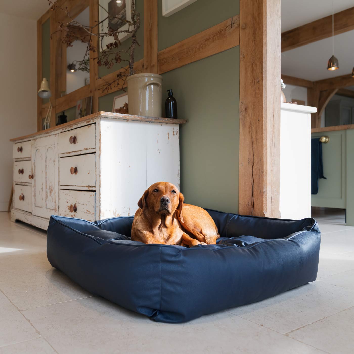 PETLOOM Rhino Tough Faux Leather Box Bed™