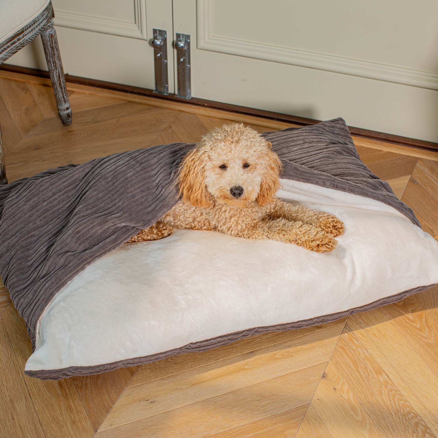 PETLOOM Sleepy Burrows Plush Dog Bed™