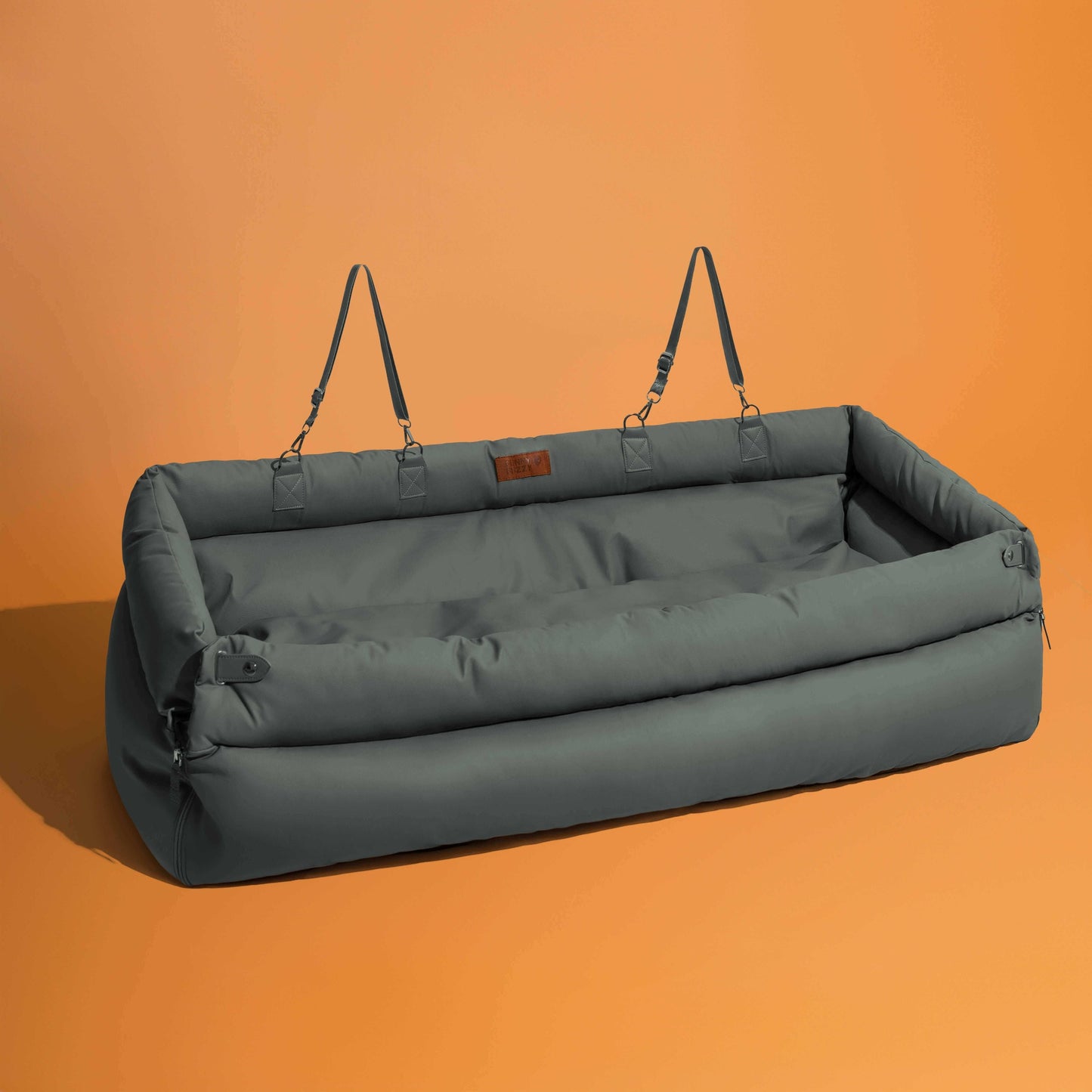 PETLOOM Large Deluxe Faux Leather Dog Car Seat Booster Bed Urban Voyager™