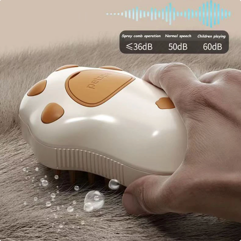 Petloom steam-powered pet hair brush for dogs and cats