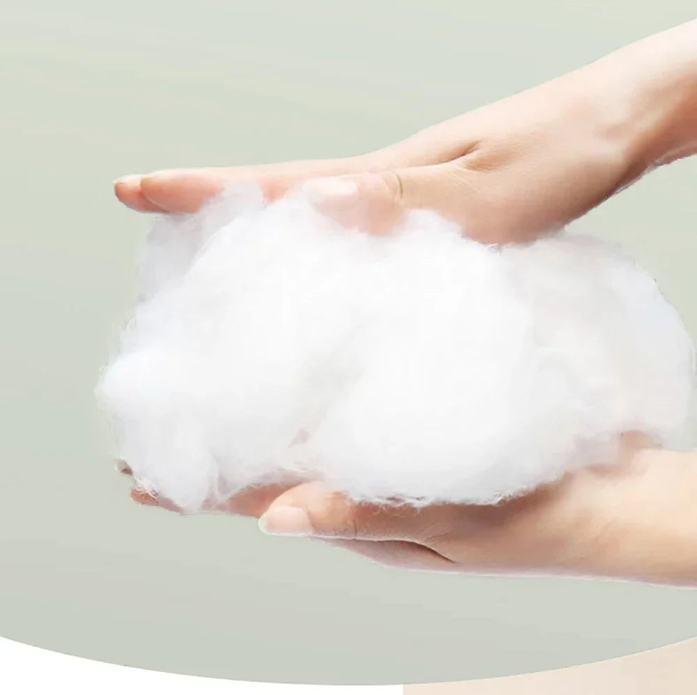 Petloom plush cat cave bed with pom pom for indoor cats