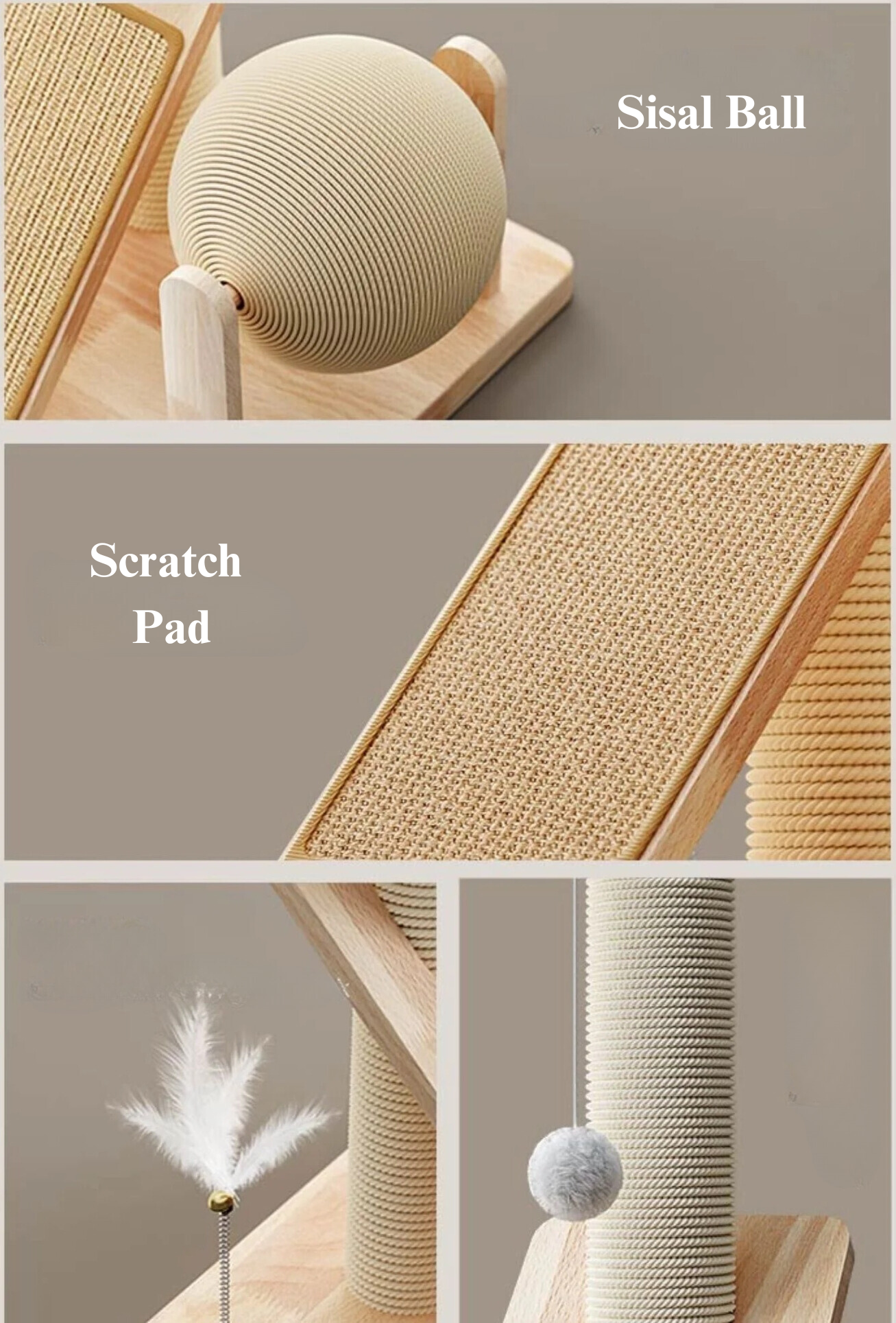 Petloom Modern Climb & Lounge Cat Tree stylish indoor cat climbing tower
