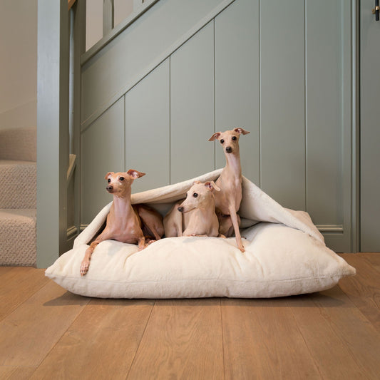 PETLOOM Sleepy Burrows Calming Faux Fur Dog Bed™