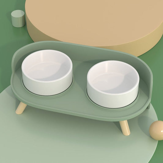 PETLOOM Bone China Double Cat Bowl™
