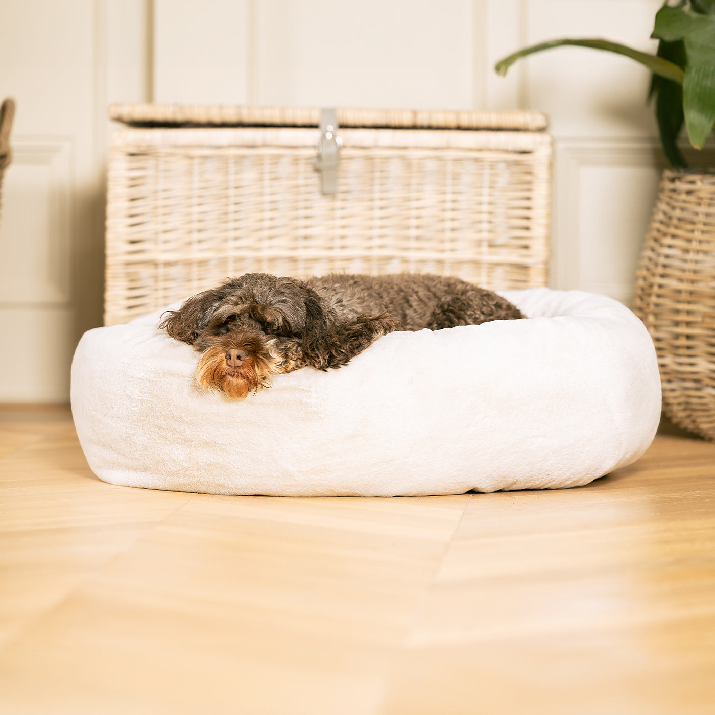 PETLOOM Calming Faux Fur Donut Dog Bed™