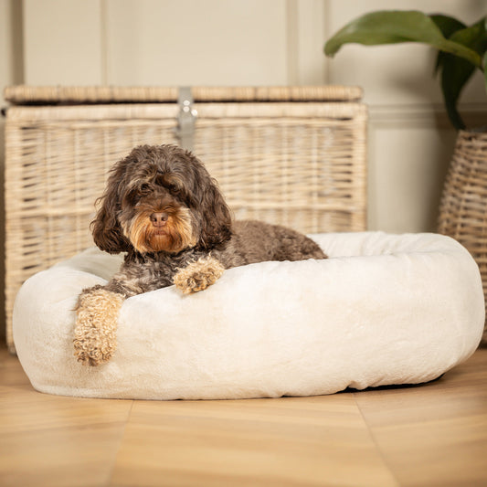PETLOOM Calming Faux Fur Donut Dog Bed™
