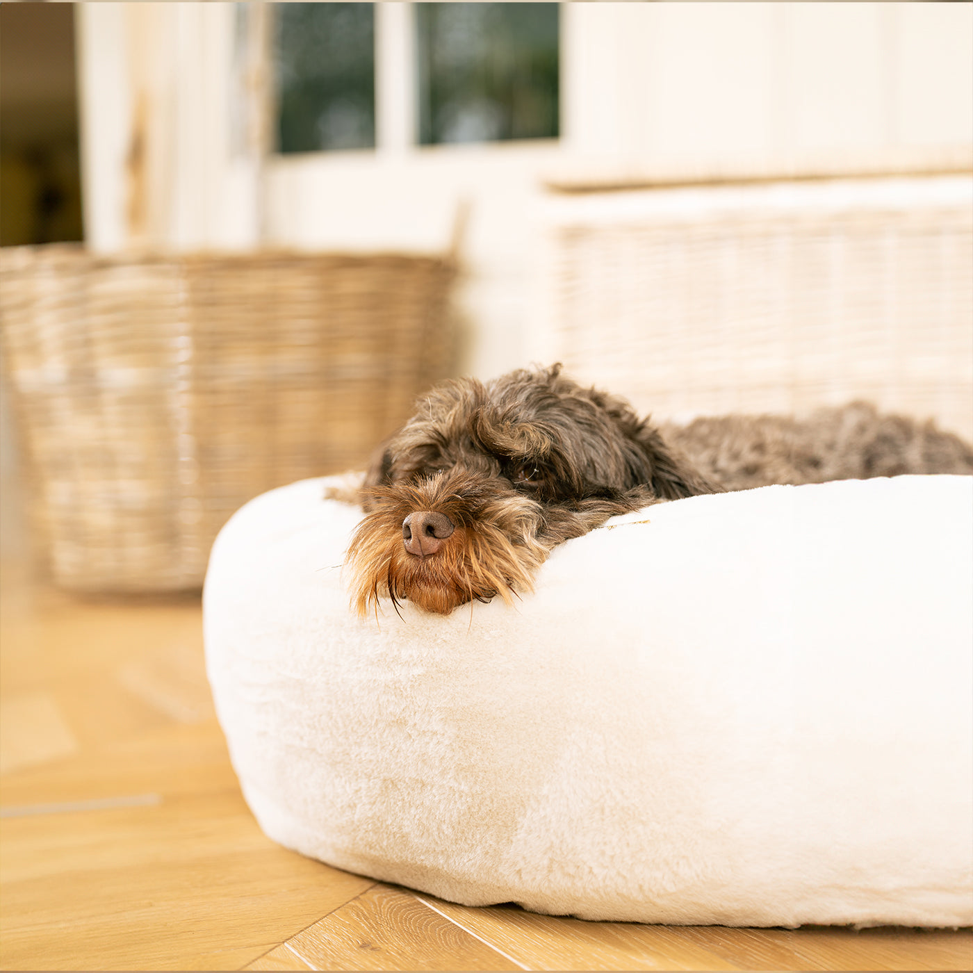 PETLOOM Calming Faux Fur Donut Dog Bed™