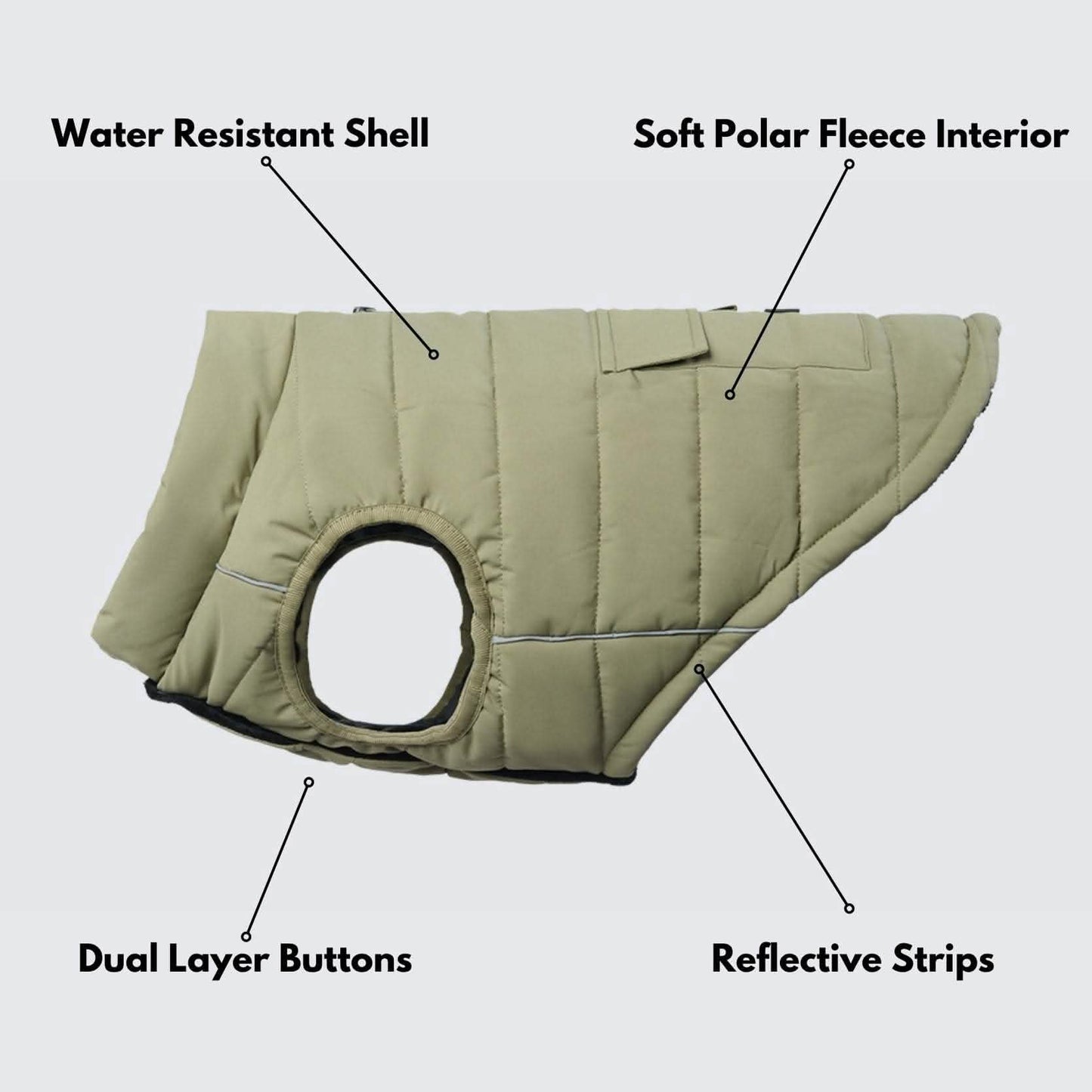 Petloom All-Season Insulated Dog Jacket™
