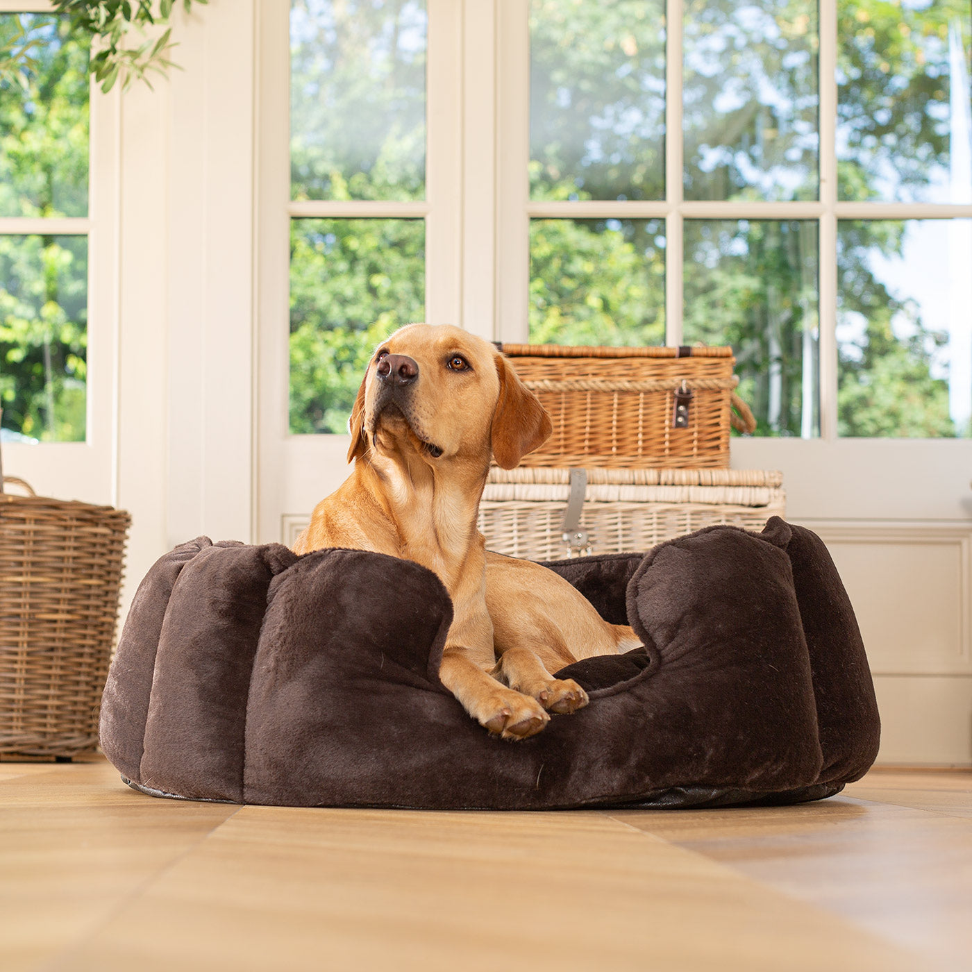 PETLOOM High Wall Calming Faux Fur Dog Bed™