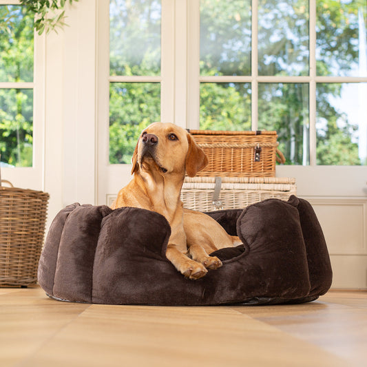 PETLOOM High Wall Calming Faux Fur Dog Bed™