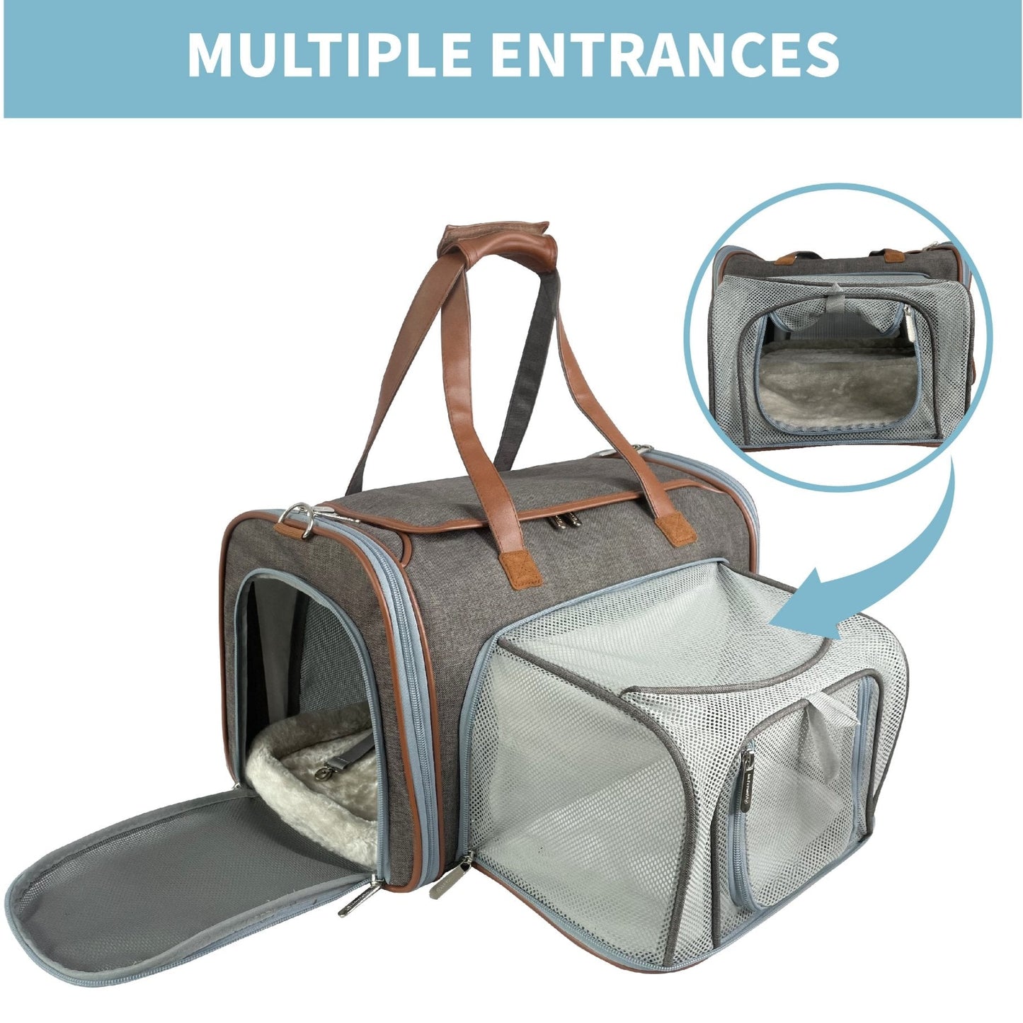 Petloom Multi-Entrance Travel Pet Carrier™